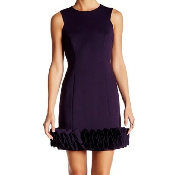 Maia Dresses & Skirts - Maia Black Ruffle Hem Cocktail Dress